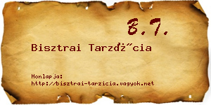 Bisztrai Tarzícia névjegykártya